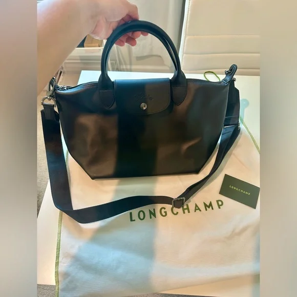 Brand New Longchamp Le Pliage Extra S Handbag black - Leather - Picture 2 of 14